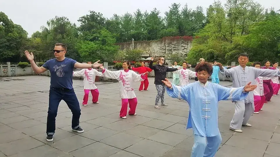 Morning tai chi in the park