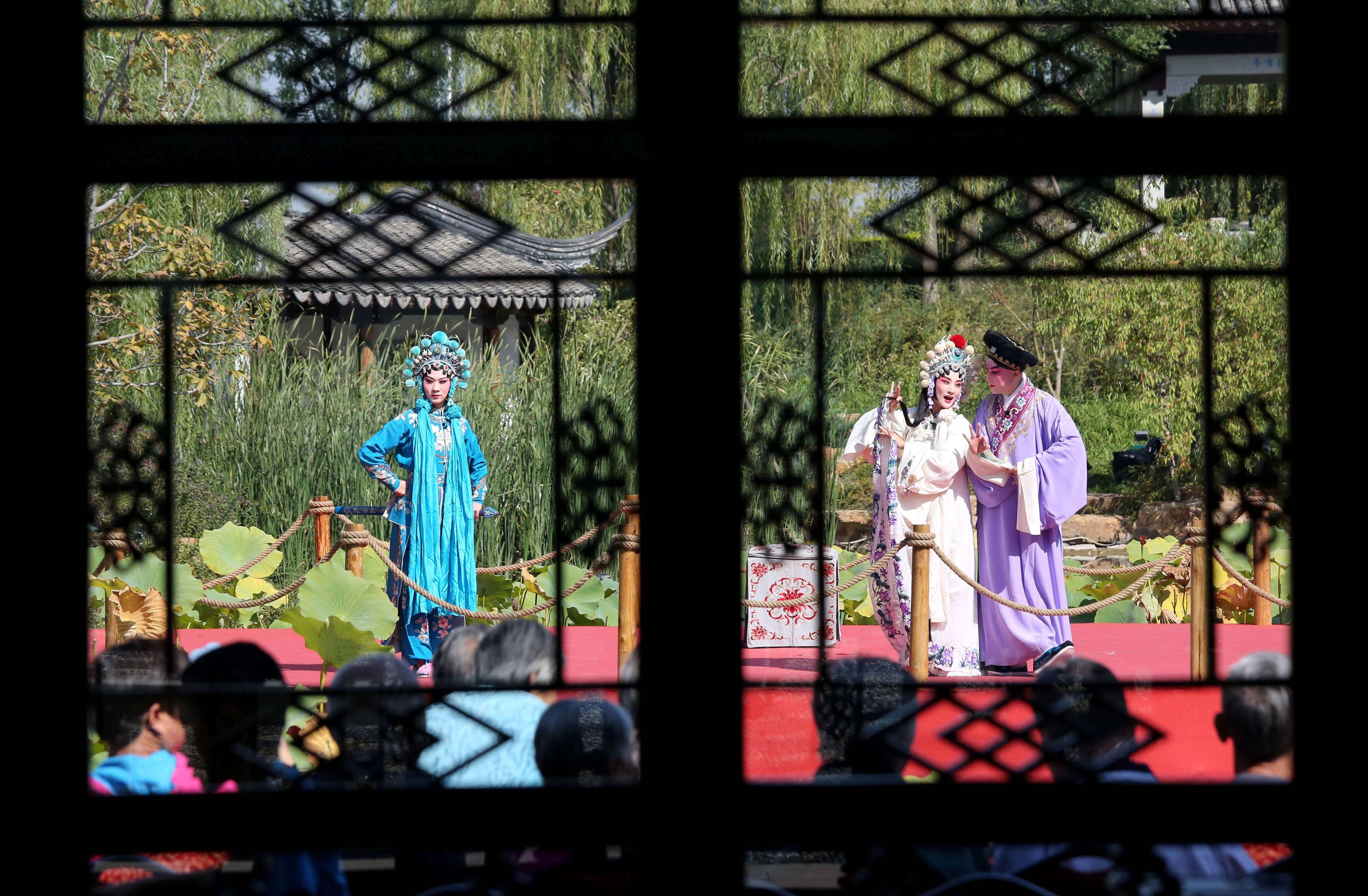 Un teatro comunitario de ópera de Sichuan, Chengdu