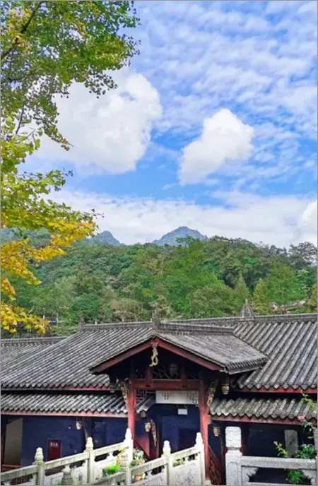 Bergberghütte am Berg Qingcheng