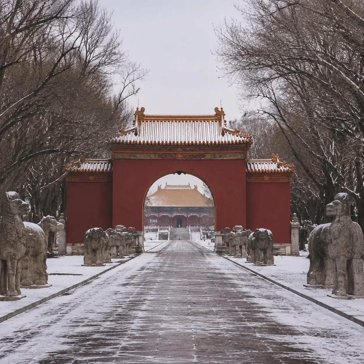 Zhaoling Tomb in Beiling Park, one of Shenyang's UNESCO-listed Qing imperial tombs