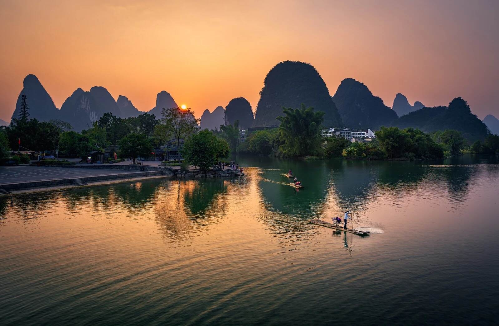Rilassamento naturale durante il viaggio, Yangshuo