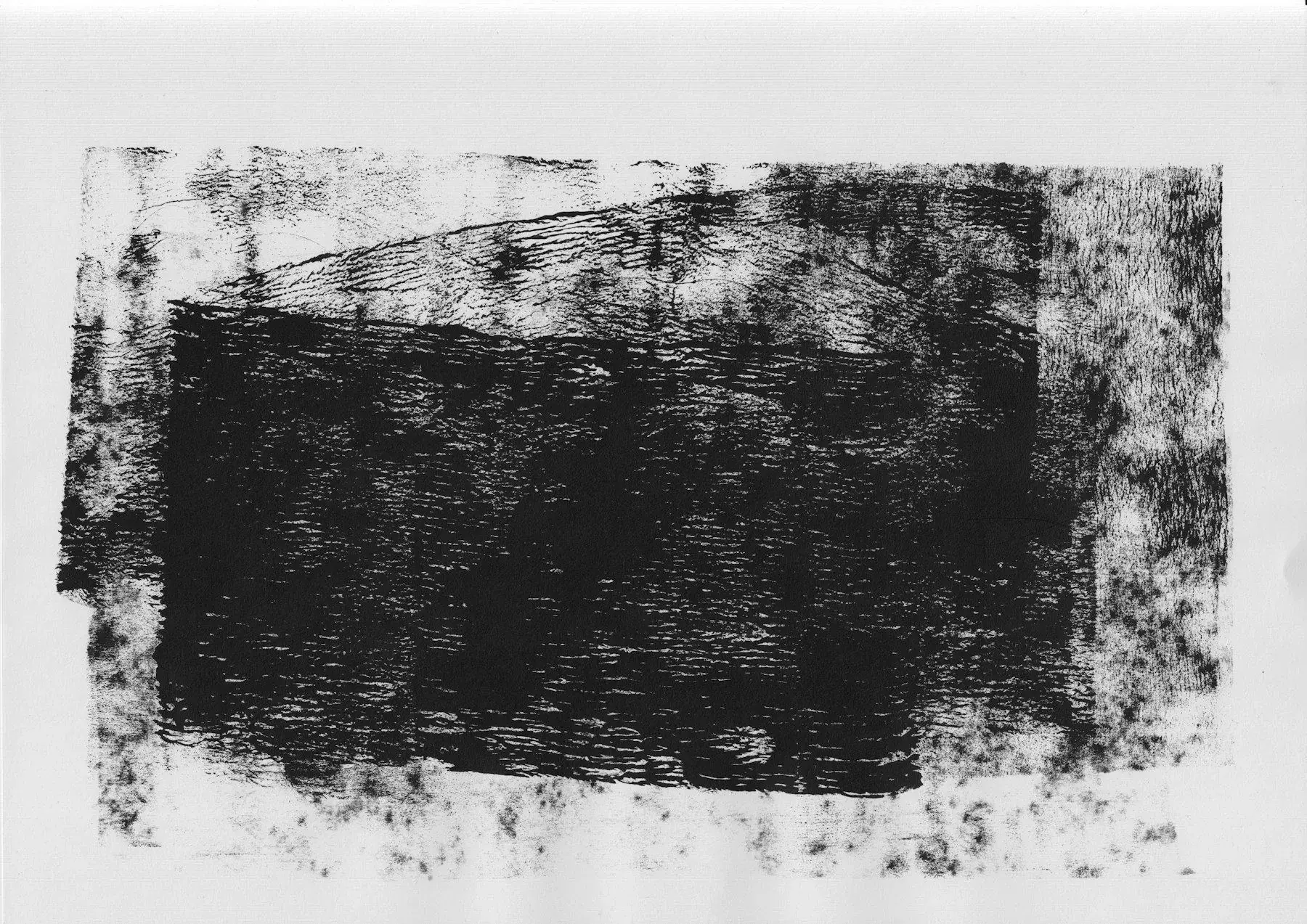 A field of dense black ink