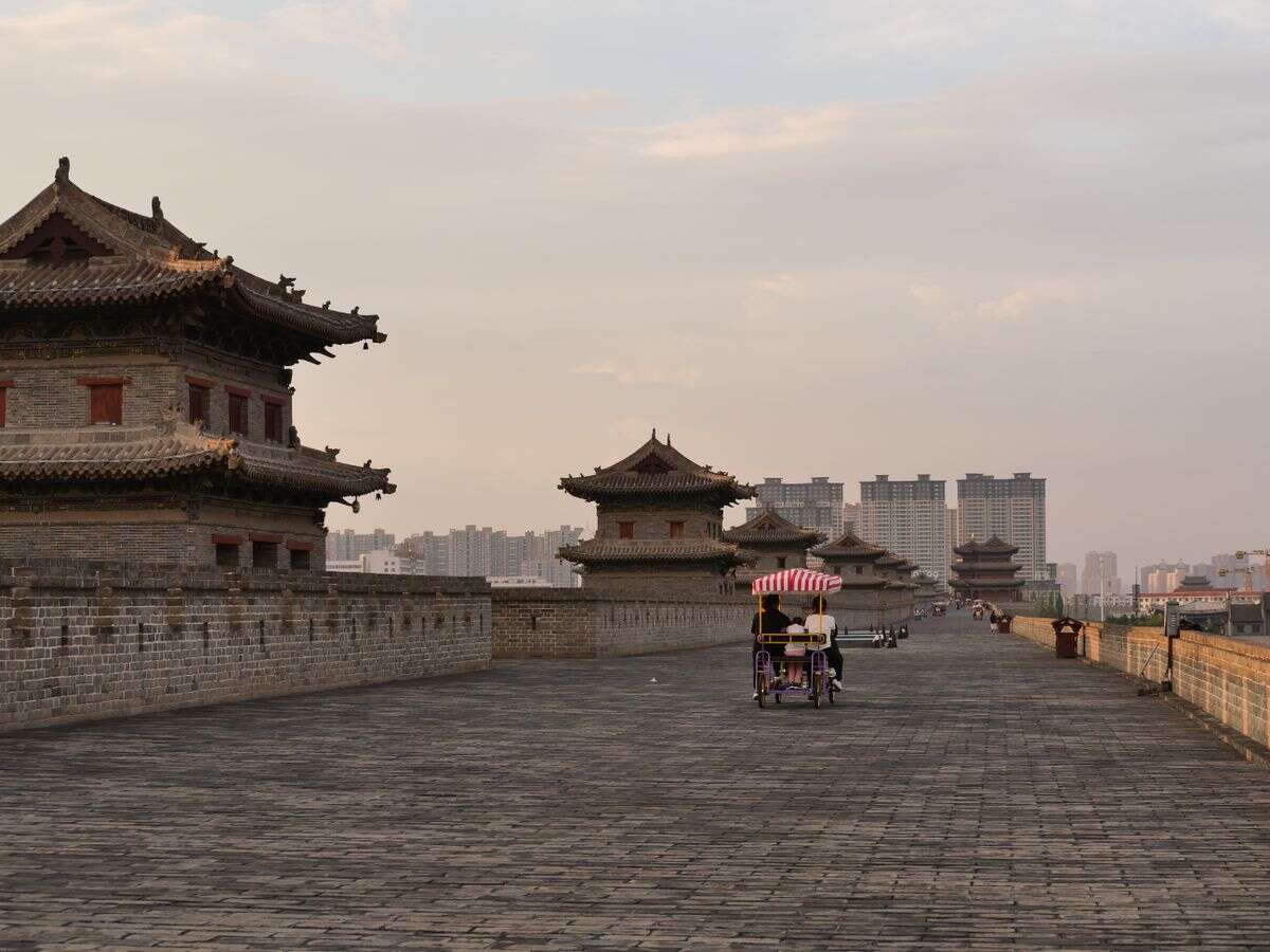 Xi'an Stadtmauer mit dem Fahrrad, Xi'an