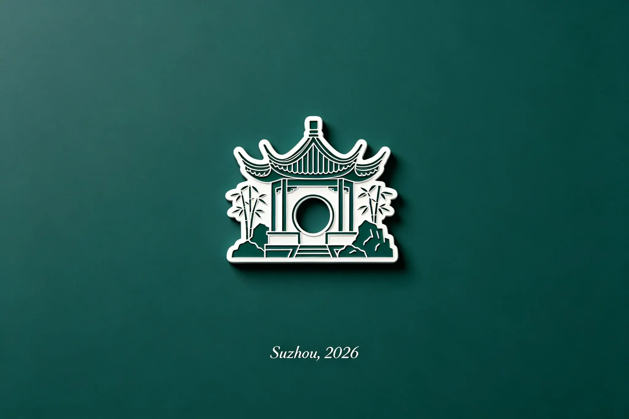 Fridge magnet travel poster of Suzhou, 2026