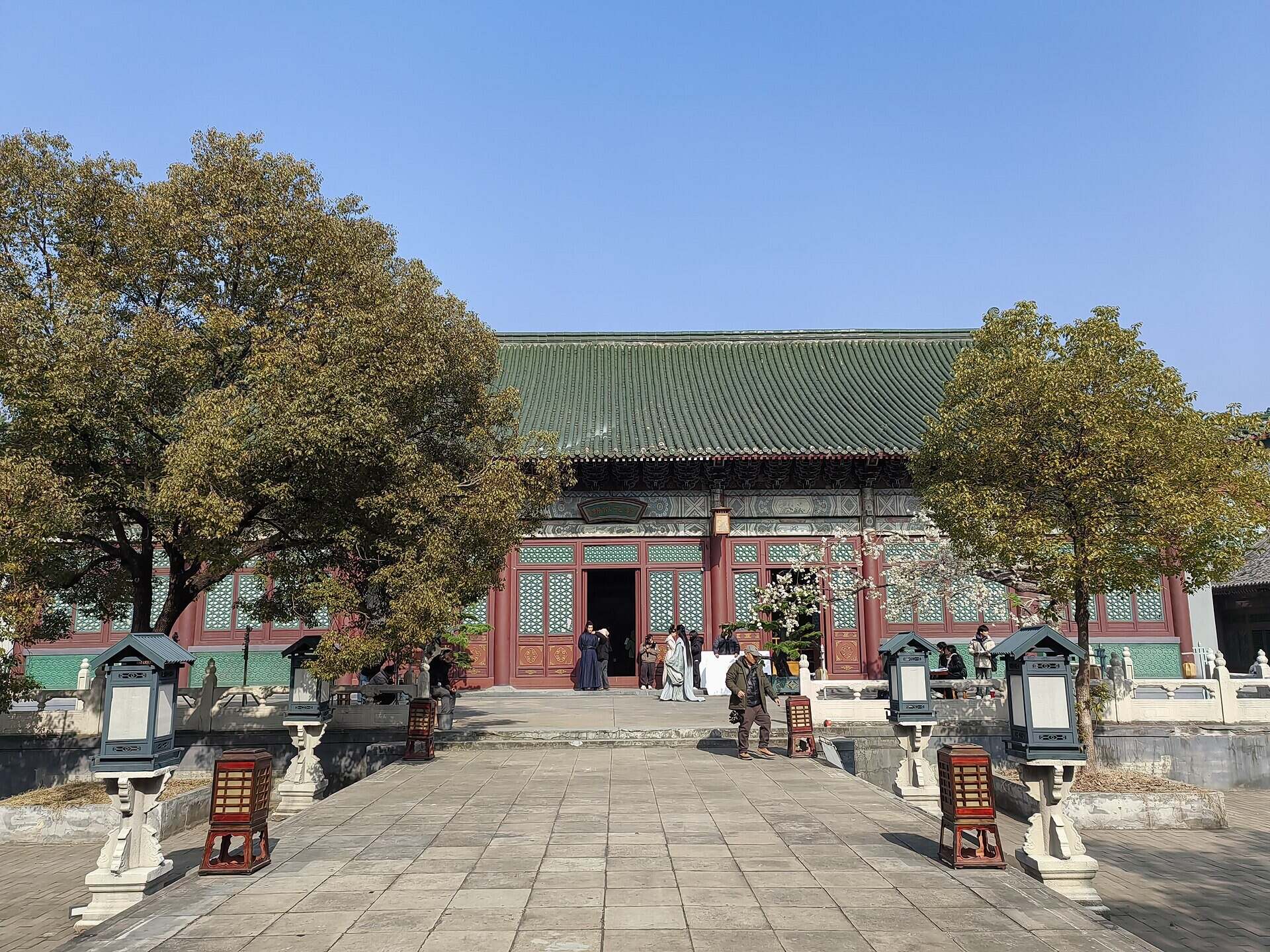 A hall inside the Palace of the Ming and Qing Dynasties at Hengdian
