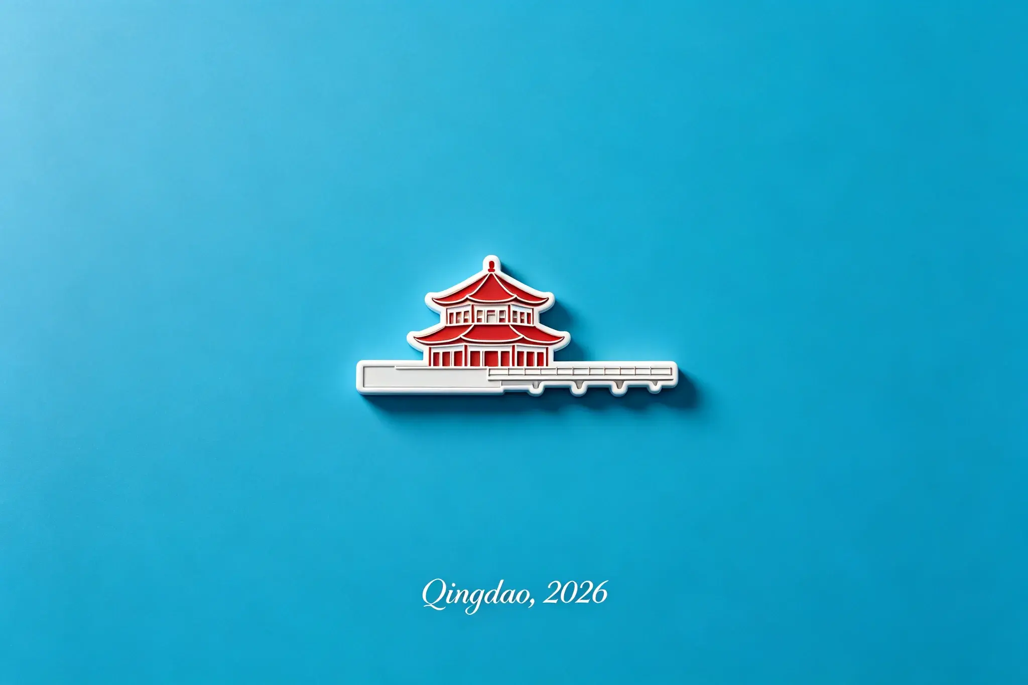 Fridge magnet travel poster of Qingdao, 2026