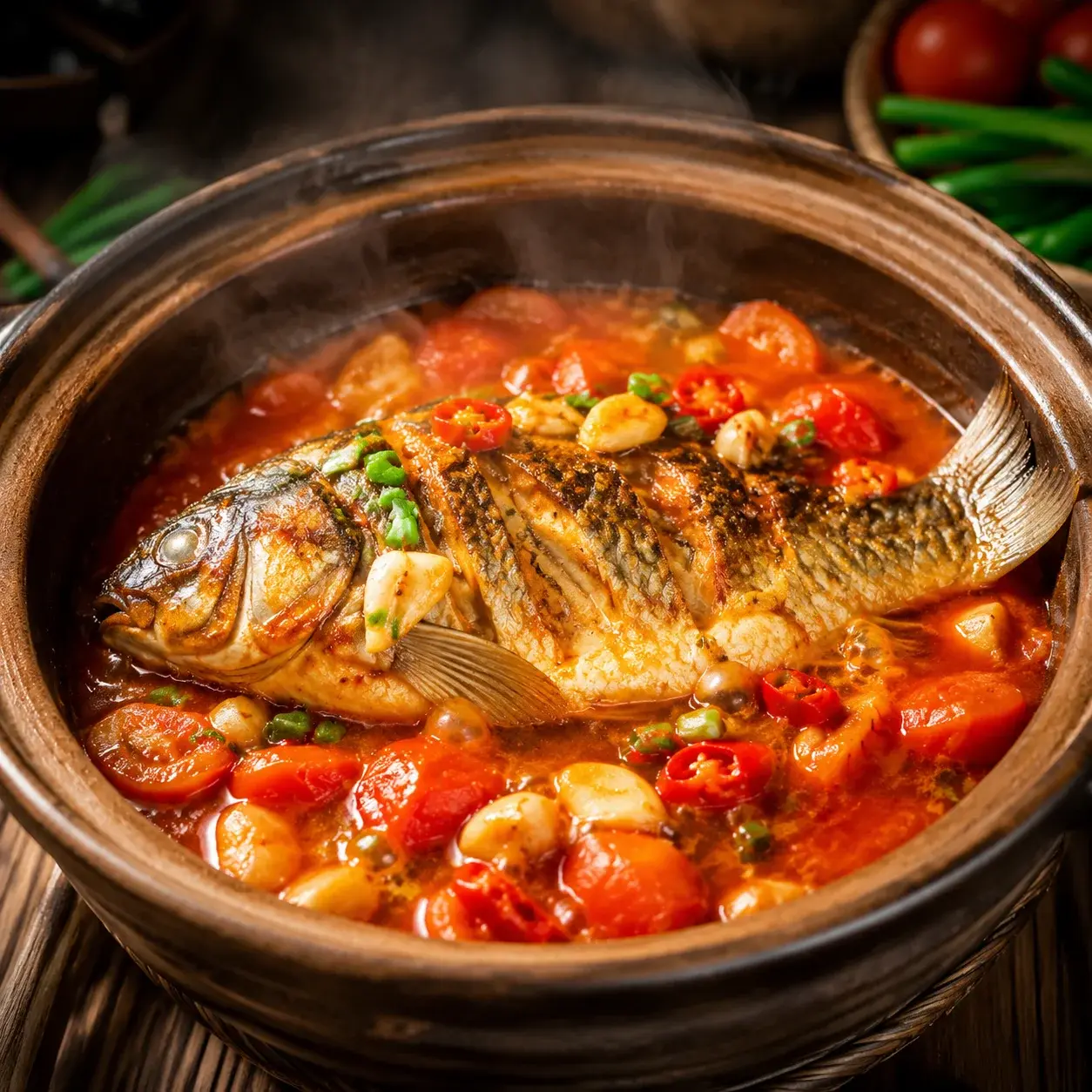Yangshuo beer fish braised with beer and chili