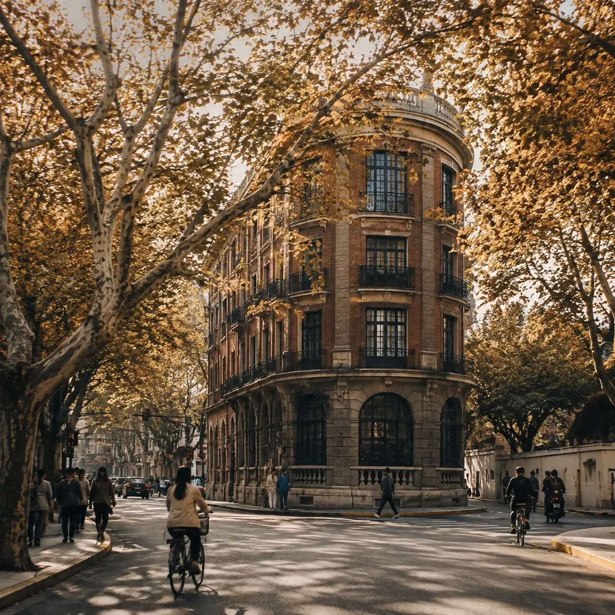 Die Wukang Road unter Platanen — das Herzstück eines Shanghai-Citywalks